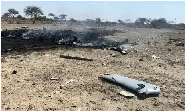 भारतीय वायुसेना का टोही विमान जैसलमेर में क्रैश