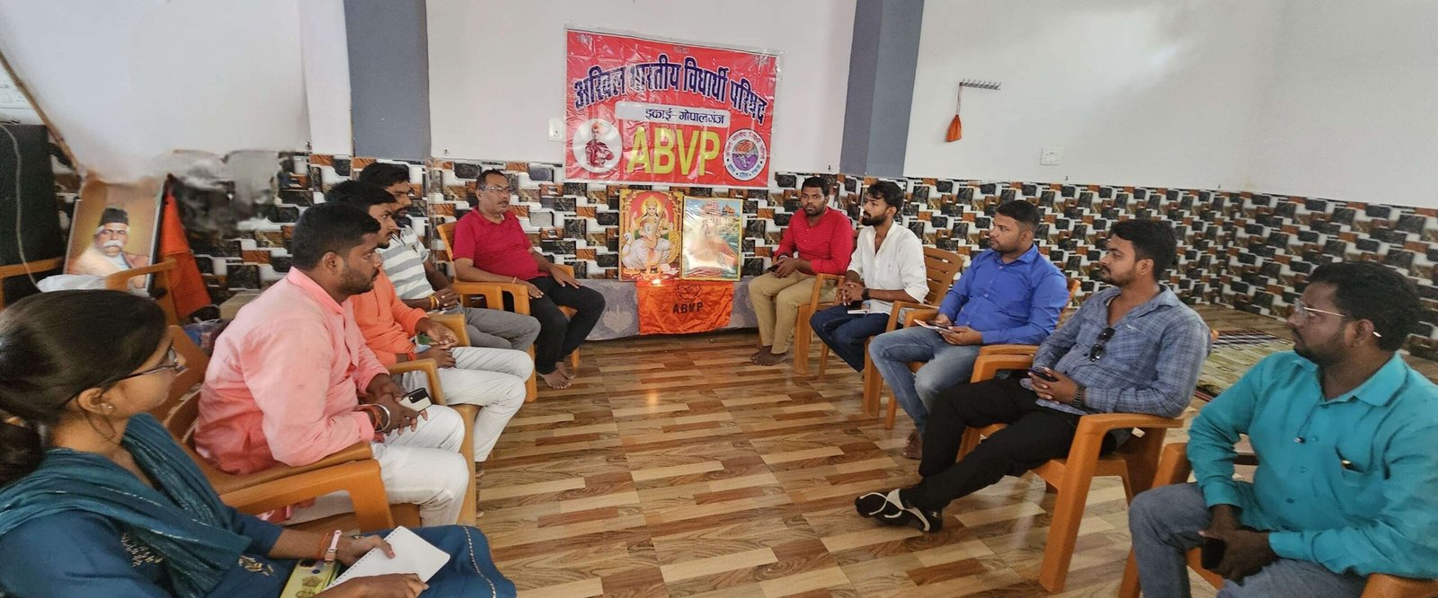 अभाविप के जिला समिति बैठक में प्रांत सह मंत्री मनोज गुप्ता  ने की समीक्षा