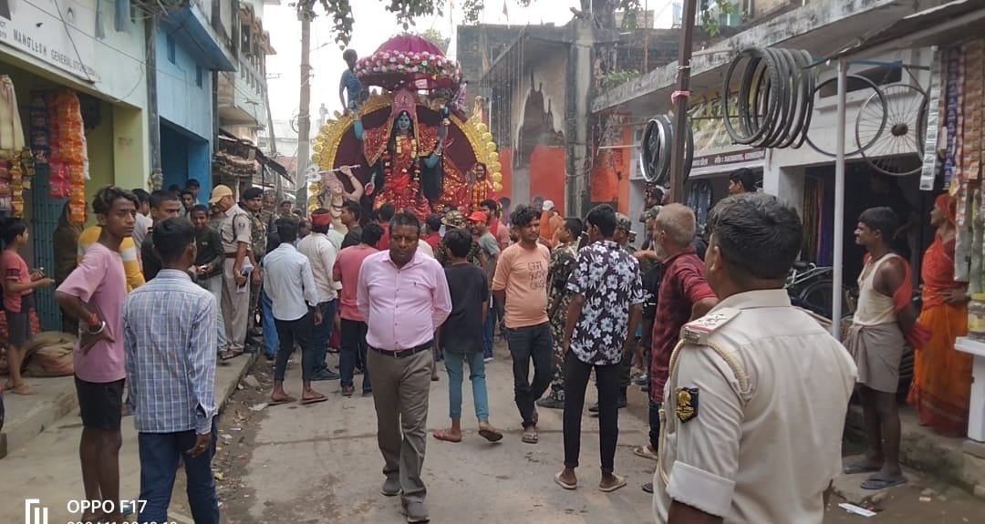 काली पूजा प्रतिमा का हुआ शांतिपूर्ण विसर्जन