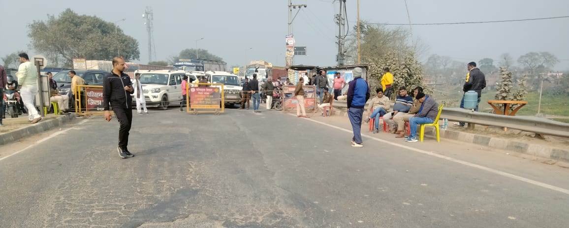 मुंगेर पुल मेंटेनेंस कार्य को लेकर 5 घंटा तक बंद रहा