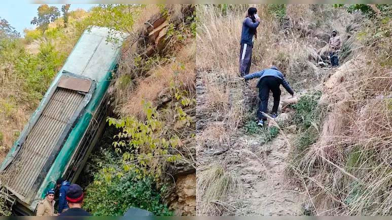 उत्‍तराखंड के अल्मोड़ा में भीषण सड़क हादसा; खाई में गिरी यात्री बस, 7 की मौत, कई घायल