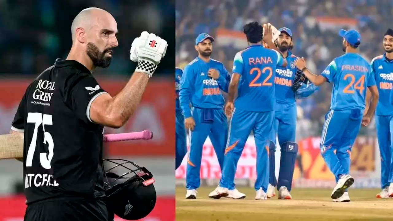 मिचेल के तूफान में उड़ी टीम इंडिया, न्यूजीलैंड ने दूसरे वनडे में भारत को हराया