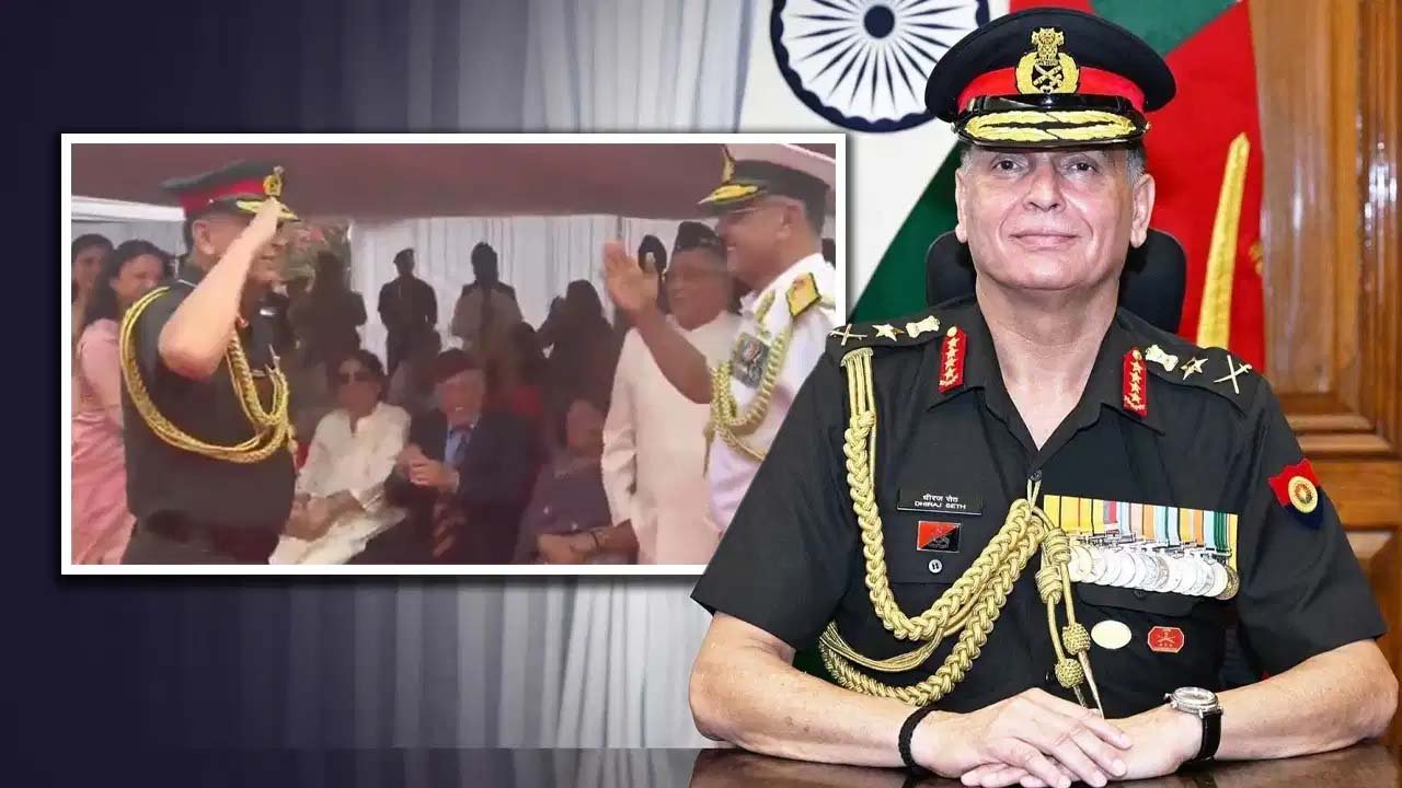 पहले पिता को किया सैल्यूट, फिर भाई की ली सलामी… आर्मी चीफ के गार्ड ऑफर ऑनर में